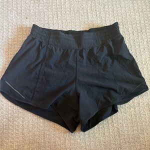 lululemon black hotty hot shorts